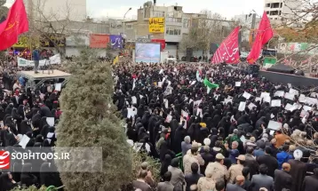 تشییع پیکر مطهر 3 شهید در مشهد