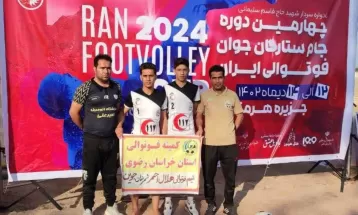 مقام سوم تیم فوتوالی در جام ستارگان کشور