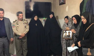 دلجویی از خانواده جان‌باختگان قوچانی در معدن طبس