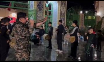 خوافی‌ها با دمام‌زنی به استقبال شهید گمنام رفتند