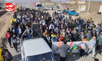 راهپیمایی یوم‌الله ۲۲ بهمن در روستاهای سرخس