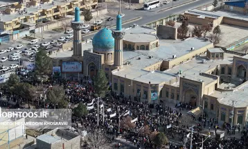 تصاویر هوایی از راهپیمایی ۲۲ بهمن در سرخس
