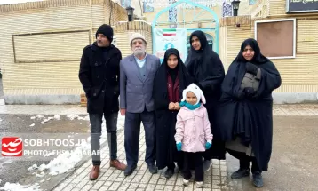 حضور باشکوه مردم سرخس پای صندوق‌های رأی