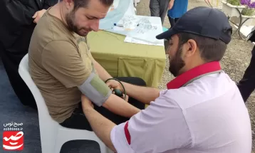 خدمت‌رسانی هلال‌احمر نیشابور به مسافران نوروزی