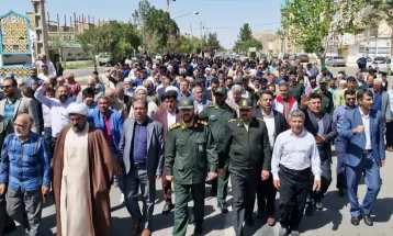 راهپیمایی حمایت از حماسه «وعده صادق» در سرخس