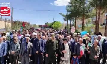 راهپیمایی مردم بجستان در حمایت از عملیات وعده‌صادق