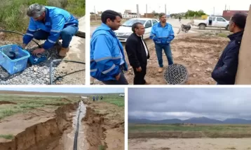 خطوط انتقال مجتمع‌های آبرسانی سرخس بررسی شد