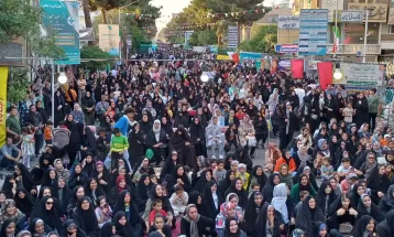 برگزاری جشن یک کیلومتری عید غدیر در تربت‌حیدریه