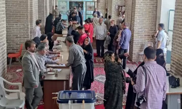 حضور پرشور مردم تربت‌جام در انتخابات ریاست جمهوری