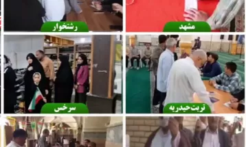 حضور گسترده مردم در تمام شهرهای استان خراسان‌رضوی