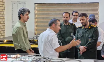 بازدید مسئولان از طرح‌های بسیج سازندگی در سرخس