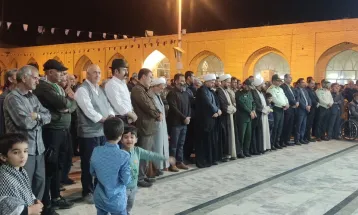 تجمع مردم نیشابور در پی شهادت سیدحسن نصرالله