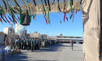 نمایش اقتدار  ۱۰۰۰ بسیجی در طرقبه شاندیز