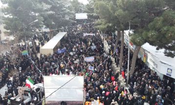 راهپیمایی ۲۲ بهمن در پایتخت ابریشم ایران