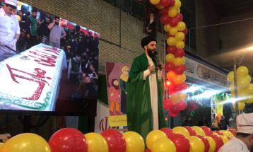 توزیع کیک 4 متری در قوچان