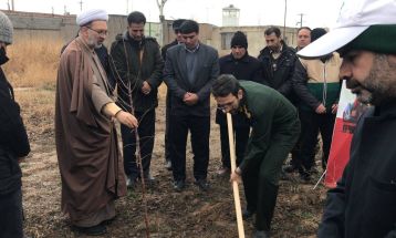 بسیجیان قوچانی بیش از 6 هزار نهال غرس می‌کنند