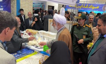 افتتاح نمایشگاه اقتصاد مقاومتی \"ضیافت نور\"  در گناباد