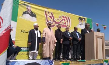 راهپیمایی مردم نیلشهر تربت‌جام در روز قدس