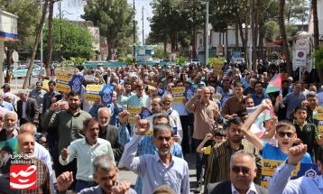راهپیمایی جمعه خشم در گناباد برگزار شد
