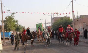ورود کاروان نمادین امام رضا به فدیشه میان‌جلگه