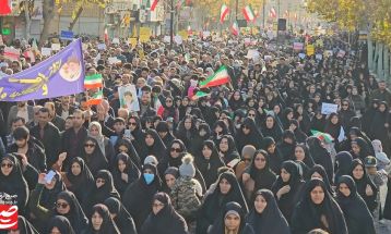 اجتماع عظیم مردم کاشمر علیه اغتشاشگران