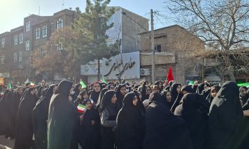راهپیمایی باشکوه تایباد در محکومیت اغتشاشات