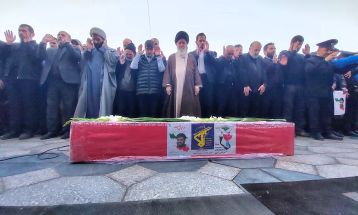 وداع با پیکر مدافع امنیت شهید مهدی ظریف