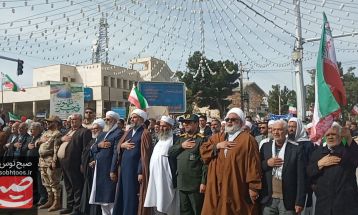 شکوه حضور مردم تایباد در راهپیمایی ۲۲ بهمن