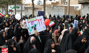 راهپیمایی ۲۲ بهمن در خلیل‌آباد