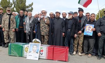 تشییع باشکوه شهید احمد قدرتیان در قوچان