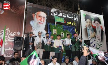بیعت جهادگران بسیجی چناران با رهبر انقلاب