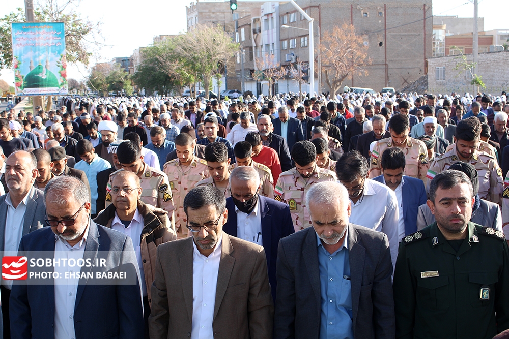 گزارش تصویری؛ اقامه نماز عید فطر در سرخس