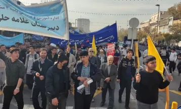 مرگ بر آمریکا صدای واحد دانش‌آموزان مشهدی