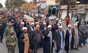 پیکر شهید گمنام در تربت‌جام تشییع شد
