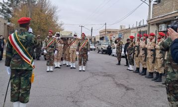 پیکر شهید گمنام در تربت‌جام تشییع شد