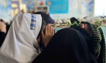 مراسم وداع با پیکر پاک شهید خوش‌نام در گناباد