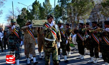 استقبال از شهید گمنام در قوچان