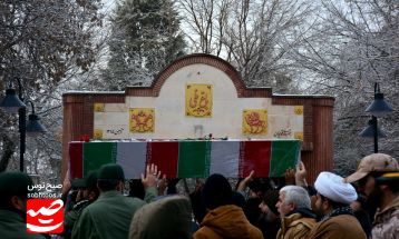 تشییع پیکر شهید گمنام 16 ساله در قوچان