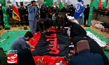 تشییع پیکر شهید گمنام 16 ساله در قوچان