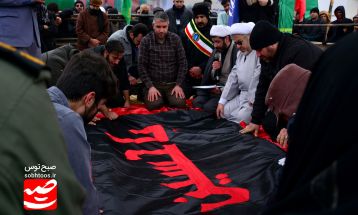 تشییع پیکر شهید گمنام 16 ساله در قوچان