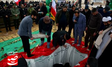 تشییع پیکر شهید گمنام 16 ساله در قوچان