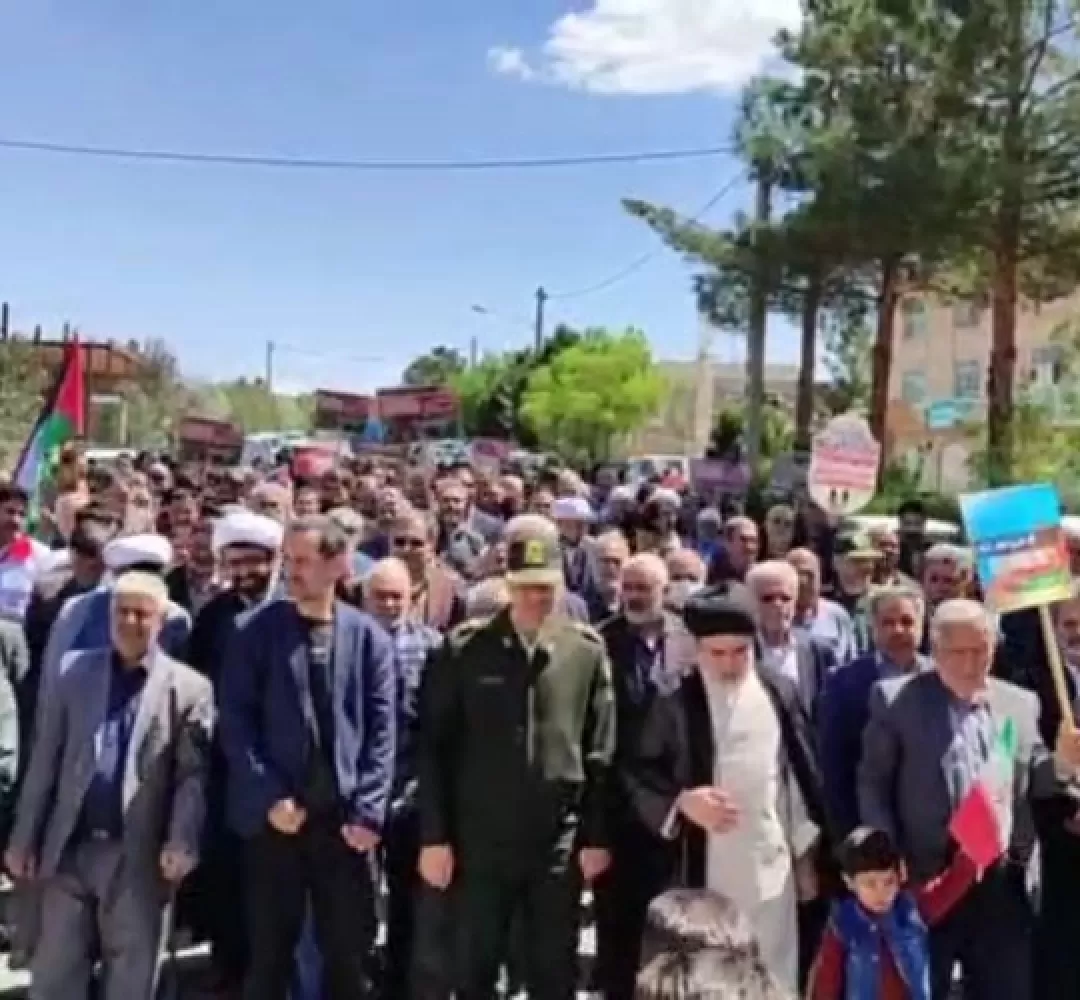 راهپیمایی مردم بجستان در حمایت از عملیات وعده‌صادق