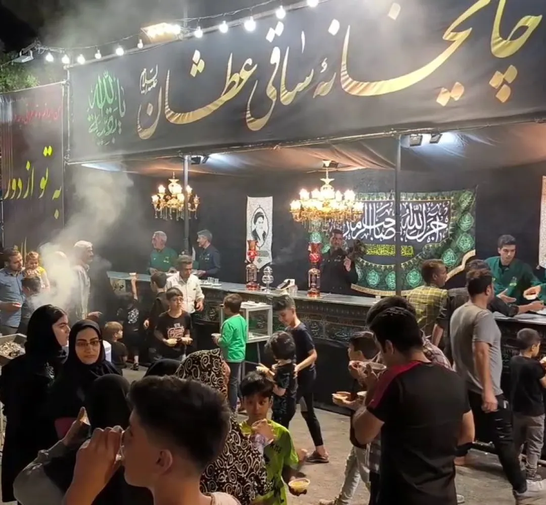 حال و هوای چایخانه ساقی عطشان در خلیل‌آباد