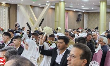 جشن ازدواج آسان ۲۰ زوج جوان در کاشمر