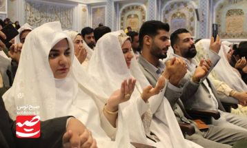 جشن ازدواج «مهر ماندگار» در مشهد برگزار شد