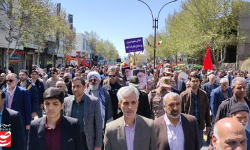 خروش مردم کاشمر در روز جهانی قدس