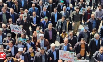 راهپیمایی روز قدس در خلیل‌آباد