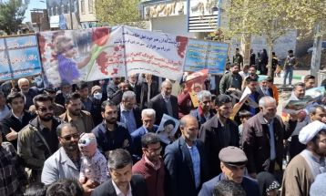 راهپیمایی روز قدس در خلیل‌آباد