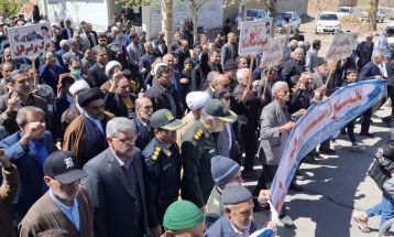 راهپیمایی روز قدس در خلیل‌آباد
