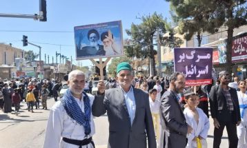 راهپیمایی روز قدس در خلیل‌آباد